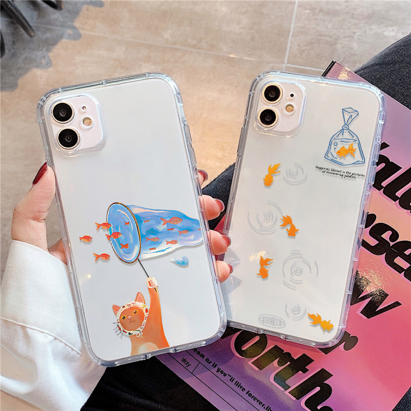 Lovely Fishes Clear Phone Case - Apple Iphone 15 Pro Max review and price