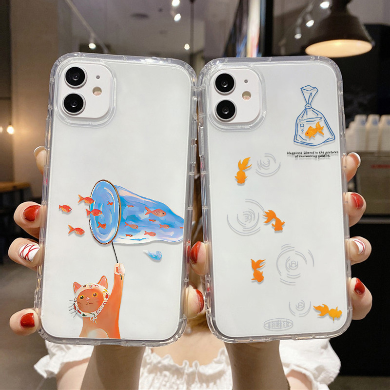 Lovely Fishes Clear Phone Case - Apple Iphone 15 Pro Max review and price